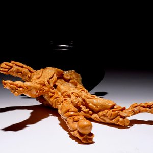 Un groupe en corail sculpté figurant des immortels, Chine, 19/20ème — photo 5