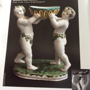 Un groupe en faïence polychrome dans le style de Bruxelles, Geo Martel, Dèsvres, début 20ème — photo 9