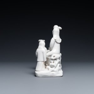 Un groupe en porcelaine blanc de Chine de Dehua figurant une famille hollandaise, Kangxi — photo 4