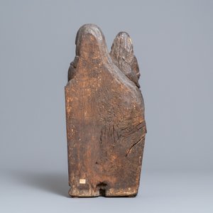 Un groupe figurant Sainte Anne Trinitaire en chêne sculpté, vers 1540 — photo 4