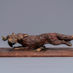 Un heurtoir en forme de renard en bronze, Vienne, Bergman, fin du 19ème — photo 2