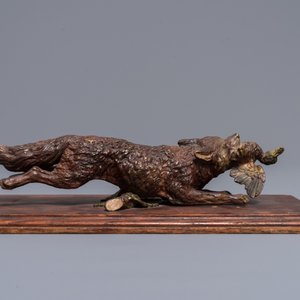 Un heurtoir en forme de renard en bronze, Vienne, Bergman, fin du 19ème — photo 4
