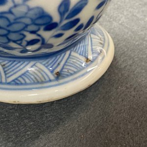 Un huilier et vinaigrier en porcelaine de Chine en bleu et blanc, Kangxi — photo 15