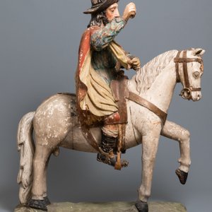 Un important groupe en bois polychromé de Saint Jacques de Zébédée, Espagne, 16ème — photo 2