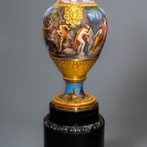 Un important vase en porcelaine de Meissen à sujet mythologique de 'Diane et Actéon', 2ème moitié du 19ème — photo 9