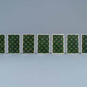 Un jeu de cartes en ivoire aux miniatures érotiques, Inde, début du 20ème — photo 19