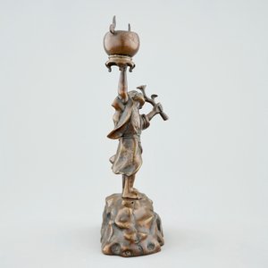 Un koro sur piedouche en bronze et un brûle-parfum figuratif, Japon, Meiji/Taisho, 19/20ème — photo 10