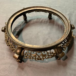 Un lot de 22 socles chinois en bois et un en bronze, 19/20ème — photo 2