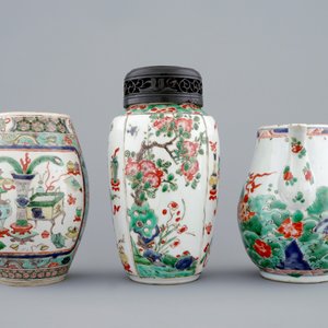 Un lot de 3 pièces en porcelaine de Chine famille verte, Kangxi — photo 4