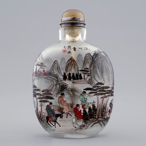Un lot de 4 tabatières en jade et verre, Chine, 18/20ème — photo 8