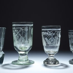 Un lot de 4 verrres maçonniques, 20ème siècle — photo 3