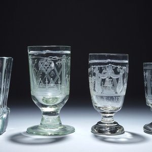 Un lot de 4 verrres maçonniques, 20ème siècle — photo 4