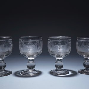 Un lot de 4 verrres maçonniques, 20ème siècle — photo 4