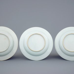 Un lot de 6 assiettes armoiriées en porcelaine de Chine pour l'export, Qianlong, 18ème — photo 5
