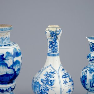 Un lot de 6 pièces en porcelaine de Chine bleu et blanc, Kangxi — photo 8
