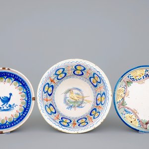 Un lot de faïence espagnoles de Talavera: 5 plats et un bol — photo 4