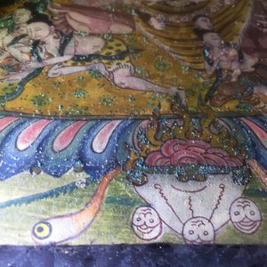 Un lot de trois thangkas, Tibet ou Népal, 19/20ème — photo 16