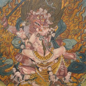 Un lot de trois thangkas, Tibet ou Népal, 19/20ème — photo 4