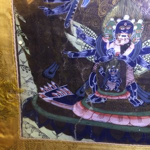 Un lot de trois thangkas, Tibet ou Népal, 19/20ème — photo 14