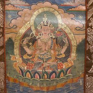 Un lot de trois thangkas, Tibet ou Népal, 19/20ème — photo 2