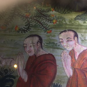Un lot de trois thangkas, Tibet ou Népal, 19/20ème — photo 13
