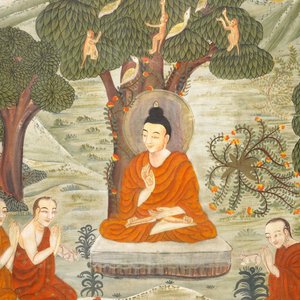 Un lot de trois thangkas, Tibet ou Népal, 19/20ème — photo 4