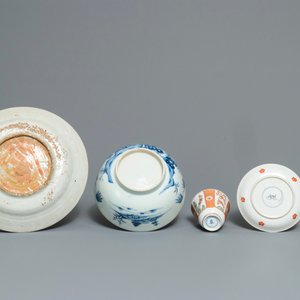 Un lot varié en porcelaine de Chine bleu et blanc, famille verte et Swatow, 16/18ème — photo 3