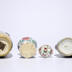 Un lot varié en porcelaine de Chine famille rose, bleu et blanc et de style Imari, 18/19ème — photo 9