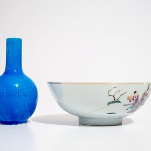 Un lot varié en porcelaine de Chine famille rose et monochrome, 19/20ème — photo 5