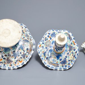 Un milieu-de-table épergne en porcelaine de Chine famille rose, 19ème — photo 7