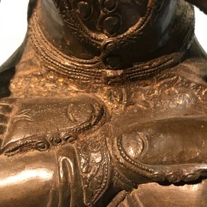 Un modèle de Bouddha en bronze de style Ming, Chine, Qianlong — photo 8