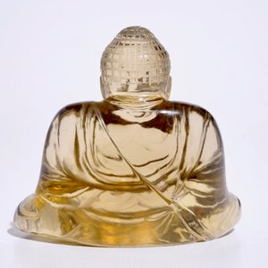 Un modèle de Bouddha en crystal de rocher fumé, Chine, 19/20ème — photo 4