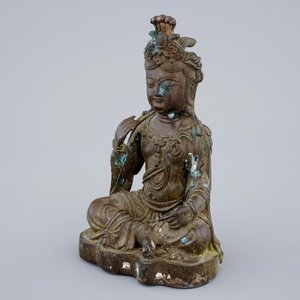 Un modèle de Bouddha Shakyamuni en bronze, Chine, 19ème — photo 1