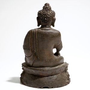 Un modèle de Bouddha Shakyamuni en bronze, Chine, Ming — photo 4
