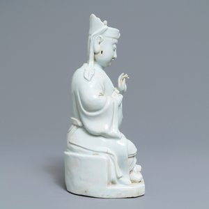 Un modèle de Guandi en porcelaine blanc de Chine, 18/19ème — photo 3