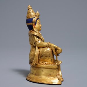 Un modèle de Jambhala en bronze doré, Sino-Tibet, 19/20ème — photo 2