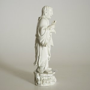 Un modèle de Liu Hai et le crapaud en blanc de Chine de Dehua, marque de Xie Bamboo, début du 19ème — photo 12
