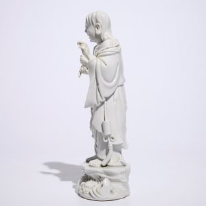 Un modèle de Liu Hai et le crapaud en blanc de Chine de Dehua, marque de Xie Bamboo, début du 19ème — photo 3