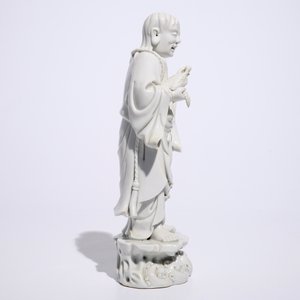 Un modèle de Liu Hai et le crapaud en blanc de Chine de Dehua, marque de Xie Bamboo, début du 19ème — photo 5