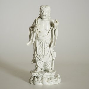 Un modèle de Liu Hai et le crapaud en blanc de Chine de Dehua, marque de Xie Bamboo, début du 19ème — photo 9