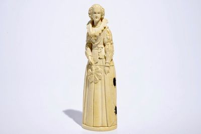 Un modèle de Mary Stuart avec une triptyque cachée, Dieppe, France, 19ème