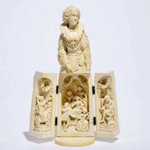 Un modèle de Mary Stuart avec une triptyque cachée, Dieppe, France, 19ème — photo 6