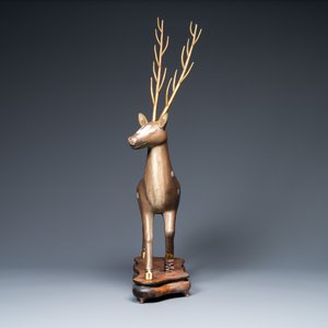 Un modèle d'un cerf en émaux cloisonnés, Chine, 19/20ème — photo 4