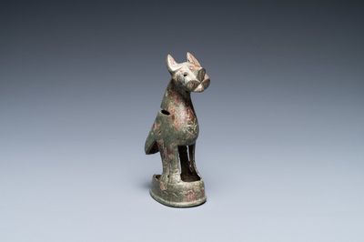 Un modèle d'un chat en bronze, Iran, 10/14ème