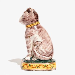 Un modèle d'un chat en faïence de Delft, 19ème — photo 4