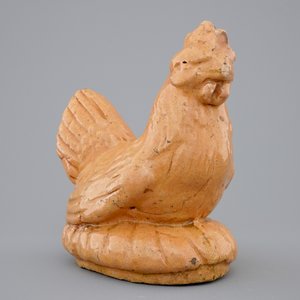 Un modèle d'un coq en terre vernisseé, Les Pays-Bas, 18ème — photo 1