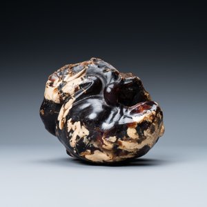 Un modèle d'un crapaud en ambre sculpté, Chine, 19/20ème — photo 5