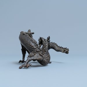 Un modèle d'un dragon en bronze, Japon, Meiji, 19ème — photo 3