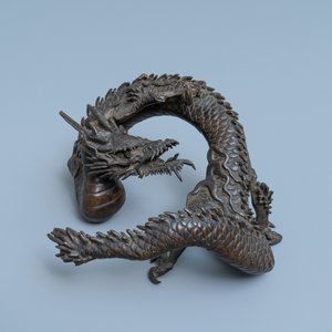 Un modèle d'un dragon en bronze, Japon, Meiji, 19ème — photo 6