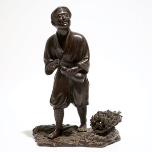 Un modèle d'un homme en bronze, Japon, Meiji — photo 2